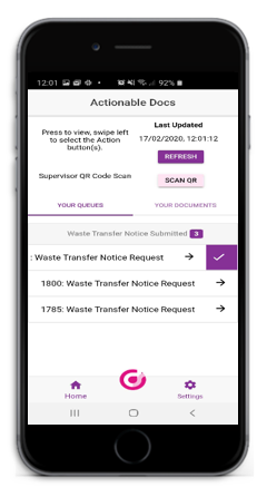 waste management datascope process system allowing automated digitised logistics notice transfer creating electronic well software