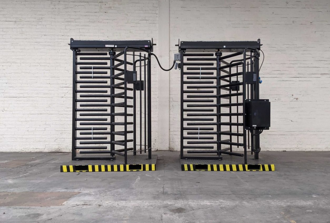 Turnstiles for use on construction site