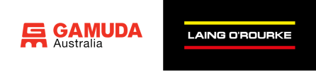 Gamuda and Laing O'Rourke logos